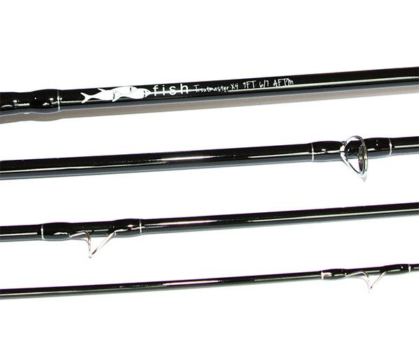 Fish Fishing Tackle Troutmaster x 4 9ft 6 / 7 IM8 Carbon Fibre Fly Rod