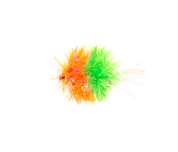 Green & Orange Cocktail Blob traditional attractor lure.