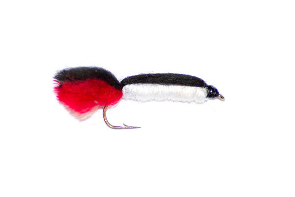 Black Red & White Baby Doll Lure