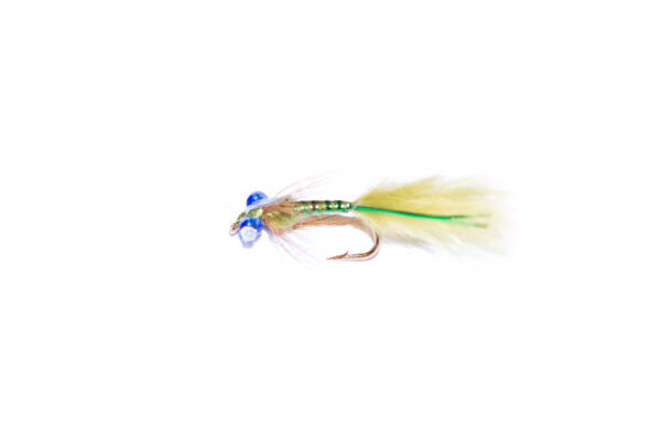 Olive and Green Epoxy Flash Damsel Nymph