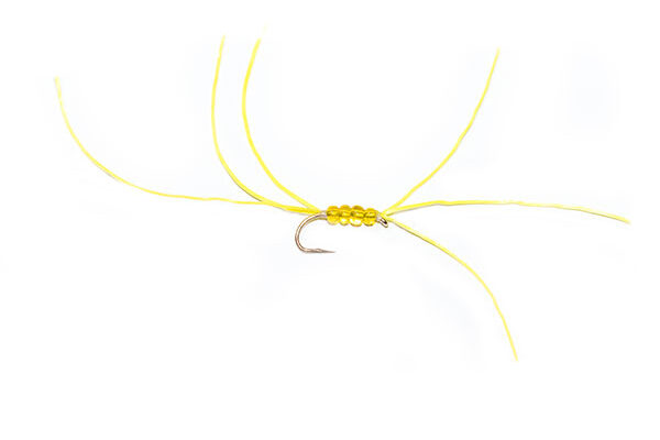 Yellow Bead Flexi Floss Critter Bloodworm