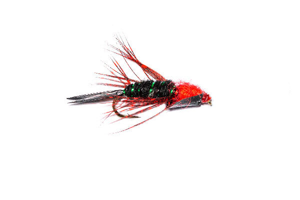 Black and Red Weighted Stone Nymph