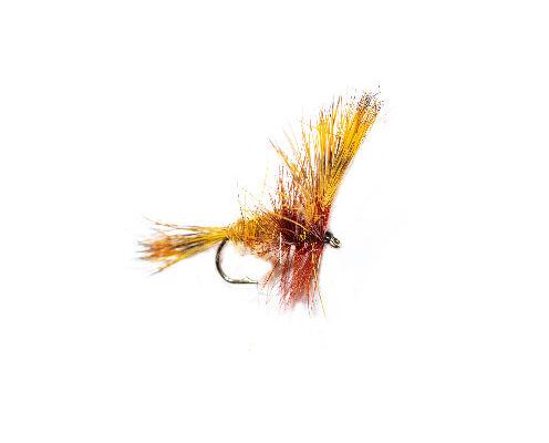 Olive Amber Wulff Dry Fly
